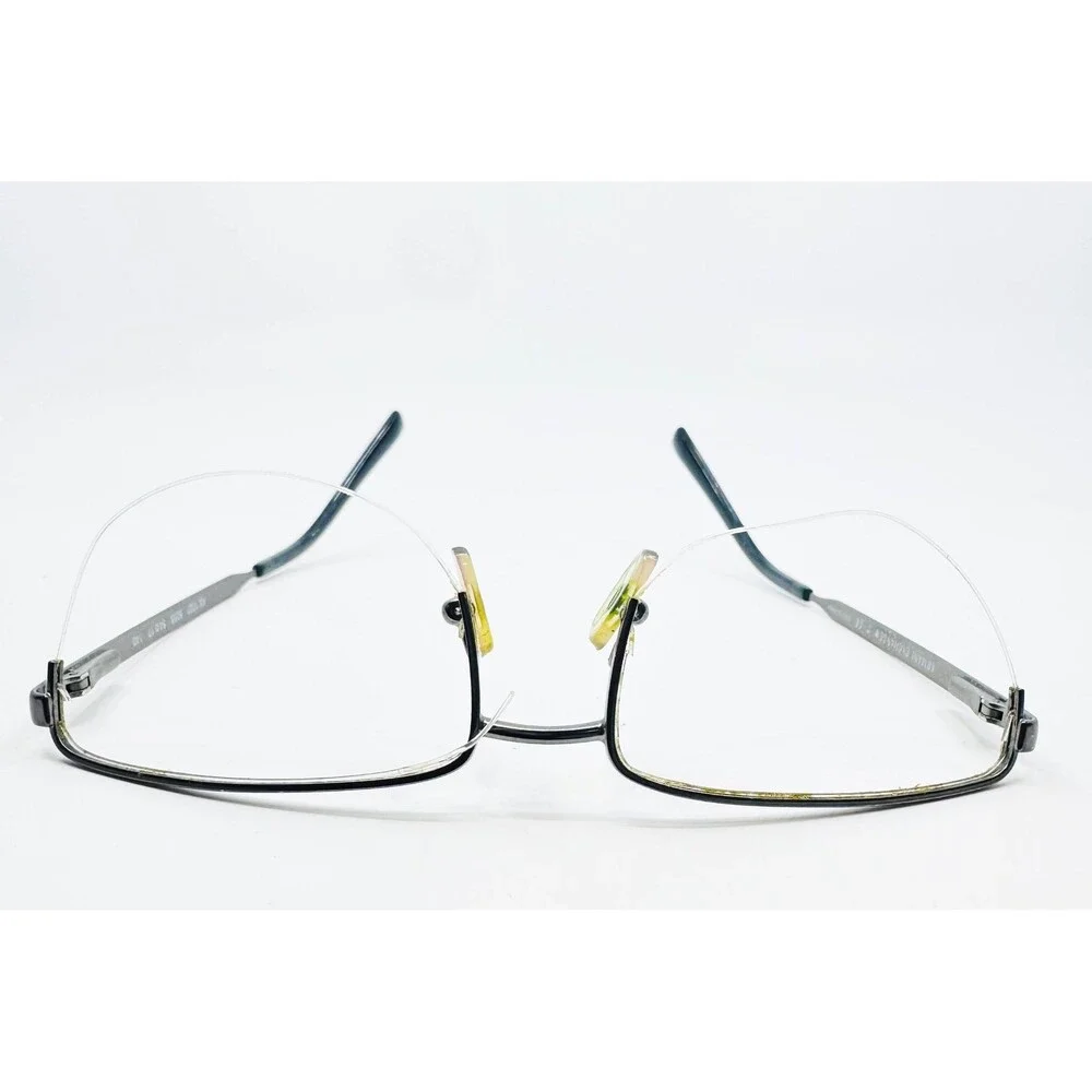 Armani Exchange Eyeglasses Mens Black Semi Rimless AX 1027 6088 54-17-140